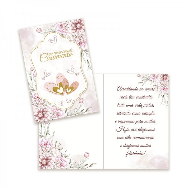Cartão Aniversário de Casamento G18
